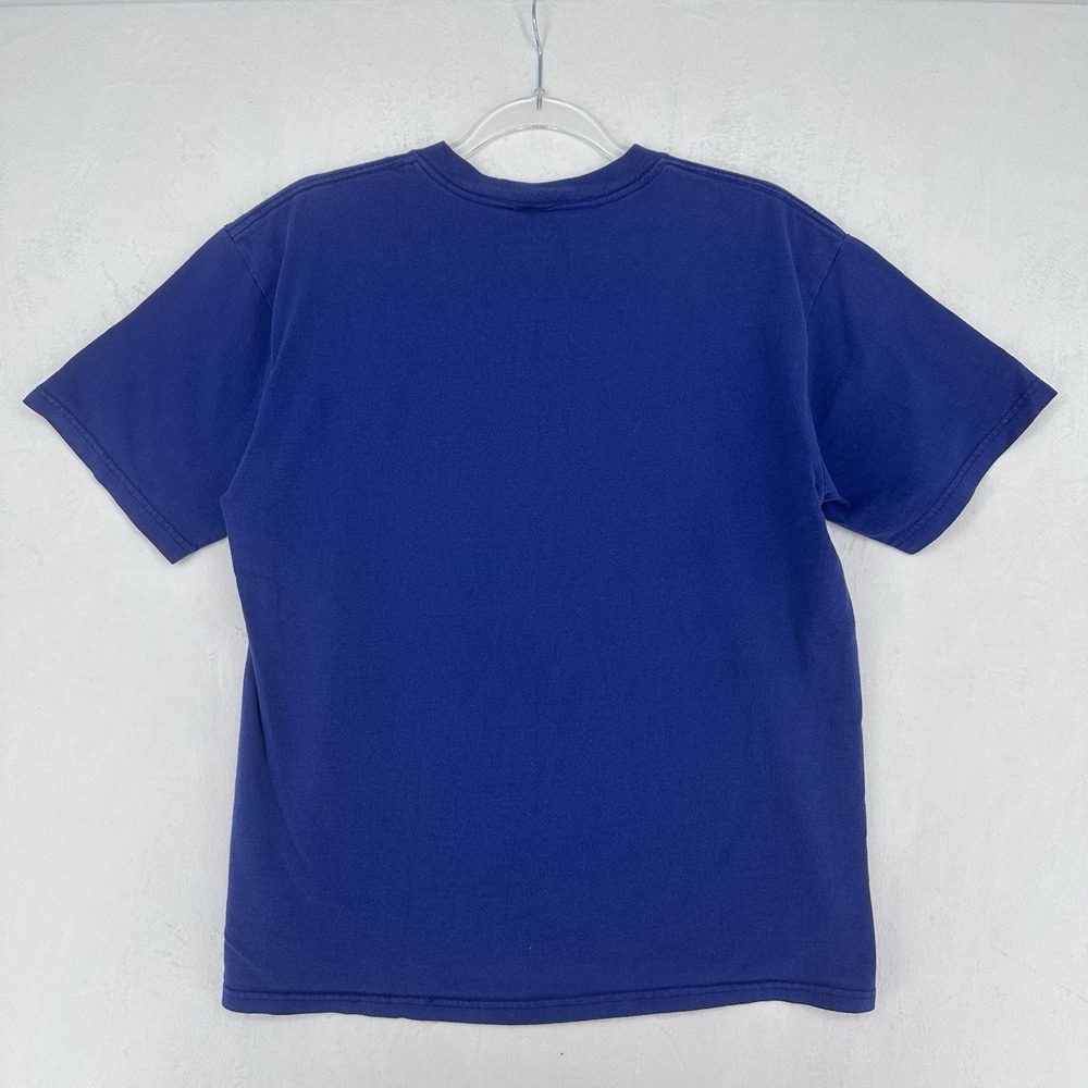 VTG Longs Peak Shirt Mens Sz M Blue Rocky Mountains Get High Colorado Hiking Tee - Picture 3 of 6